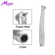 에어함마 2홀/4 홀 치과 고속 핸드피스 푸시 버튼 에어 터빈 3 개의 워터 스프레이 Nsk 피트 드릴 용품, 01 2 hole Torque