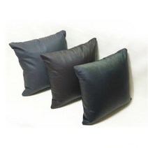 인조가죽 무지 쇼파쿠션(커버만), 진한회색