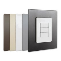 기타 바보사랑[베르블럭]베르블럭 메탈 스위치커버 1-3구, 매트브라운