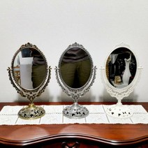 탁상 호텔소품 거울 화장대 GW06495A 큐빅스탠드3종소 미니 21 모텔 화이트/주석/신주, 주석