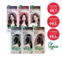[이지엔] [3개 세트] 터치 비건 헤어컬러(라벤더브라운/애쉬브라운/초코브라운/로즈브라운, 색상:라벤더브라운