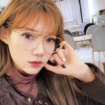 스타일호른 남자 여자 투브릿지 사각 메탈 보잉 안경테