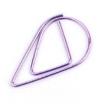 퍼플 사무용 디자인 서류컬러클립 디자인클립 서류집게 컬러클립