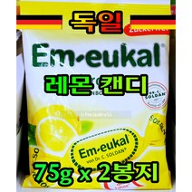 독일 엠오이칼 레몬 캔디 슈가프리 75g x 2봉지, 2팩