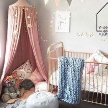 메리버드 북유럽 러블리 고깔 캐노피 별가렌다 세트 아기방 꾸미기, 캐노피:핑크/별가렌다:골드