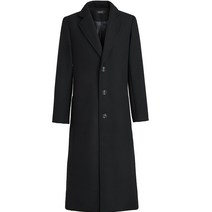 M-4XL 빅사이즈 블랙 맥코트 남자 롱코트