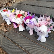 프리저브드 납골당 성묘 추모꽃 미니꽃다발, 무지개장미