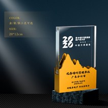 우수직원트로피 1등 보험왕 기념패 상장 은사 주문제작, H 타입