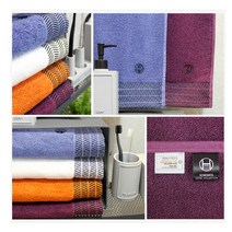 송월호텔커넥션 어로우40 송월타월 무료 인쇄 포장 답례품 수건 판촉물 개업 칠순 행사, 보라