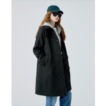 22FW [Harris Tweed][인기리오더]카키 울100% 하프 코트 HSCO2D903K3