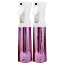 마스 안개분사 압축 스프레이 분무기 퍼플도금 300ml, 2개