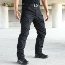 남자 밀리터리 팬츠 전술복 키타니카 전술팬츠 카모팬츠 남스프링스프링 멀티주머니 넓은 찢김방, 그레이 그린