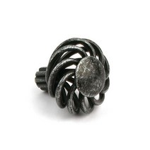 레트로 옛날장식 1구 가구손잡이 장식함손잡이 DIY, 35파이/은착