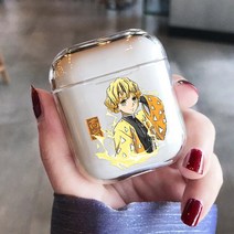 애니메이션 데몬 슬레이어 에어팟 케이스 에어 애플 프로 3 2 세대 포드 Gen 에어포드 탄지로 네즈코 커버, [09] 9, [03] For Airpods pro