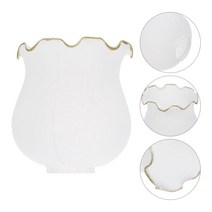 램프 쉐이드벨 커버 조명 교체 포스트 전등갓 글로브 모양의 라운드 펜던트 벽 꽃 Led, [01] 12.5X12.5X13CM, [01] White