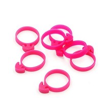 모나카깍지 앙금 플라워 벚꽃 깍지 짤주머니 베이킹 재료 10 조각 실리콘 아이싱 백 타이 고정 링 diy 재사용 가능한 파이핑 장식 백 고무 밴드 래싱 누출 없음 생과자 도구, 분홍색