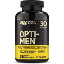 Optimum Nutrition 최적의 영양 Opti-Men 비타민 D 비타민 C 비타민 B6 및 아미노산을 앓고있는 남성을위한 종합 비타민 보충제 맛이 아님 30 부분, 3개