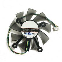 노트북 쿨러 부품 4핀 헤더 팬 75MM FD8015U12S DC12V 0.5AMP 쿨러 아수스 GTX 560 GTX550Ti HD7850 그래픽, 한개옵션0