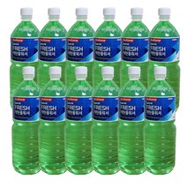 불스원 사계절용 워셔액 창유리 세정액 레인OK FRESH 에탄올 워셔액, 12개, 1.8L