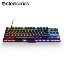 스틸시리즈 Apex 9 TKL US 유선 광축 기계식 게이밍 키보드 (비키타입 / 텐키리스 핫스왑 PBT 키압 조절)