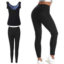 여자 땀복 상의 하의 세트 9부 바지 조깅 헬스 운동 세트여성 신축성 하의 조깅복 레깅스셋트 트레이닝