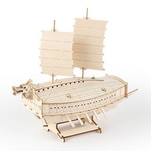 어린이 목재 입체퍼즐 - 영공방 통제영 거북선 주니어, 단품, 단품