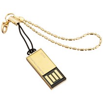 Super Talent Pico-C 64 GB 골드 한정판 USB 2.0 플래시 드라이브 견고한 방수 (STU64GPCG)