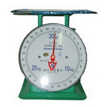 경인 지시저울 30kg 앉은뱅이 접시 바늘 노점상 아날로그 눈금 탁판 재래시장 계량