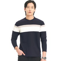 데이블랙 남성용 줄무늬 긴 팔 티셔츠 DBL001101093