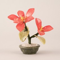 승진 영전 입사 개업 이사 집들이 선물 / 아토제이드 옥꽃 릴리 라운드, 레드