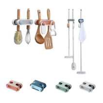 마대걸이 밀대걸이대 청소도구 정리대 대걸래 꽂이 빗자루 우산 거치대 욕실 홀더 다용도걸이, 블루