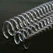 제본용 코일링 코일링제본기 투명색 코일링제본기, 28mm2Kg 약64개