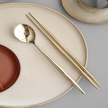 돌답례품 예쁜 골드 수저세트 기념품 젓가락 주방 자취생 집들이선물 모던 커트러리, 진공젓가락, 상세페이지참조