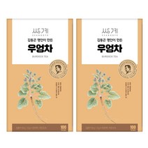 [총 2개] 쌍계명차 김동곤 명인이 만든 우엉차 100티, 1g x 100티 2개