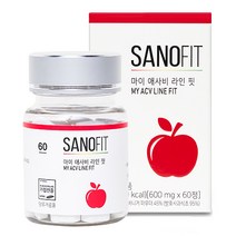 사노핏 사과초모식초 애플사이다비니거 포스트바이오틱스, 1병, 600mg x 60정