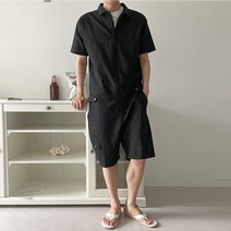 여름 점프슈트 반팔 반바지 남성 점프수트 I5PT011