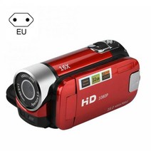 캠코더 풀 HD 10800p 전문 24mp 고화질 abs fhd dv 270도 회전, 유 레드, 협력사