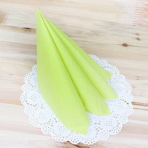 파티해 파티용 칼라 냅킨 20매입, 라임그린