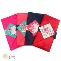목단자수 매화단 예단보 - 예단용(예단서식지) 봉채용(봉채서식지), 예단보 색상:빨강색|용도 선택:예단용(신부), 단품