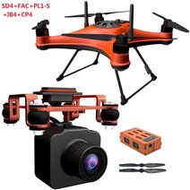 낚시드론 Swellpro스플래시드론 4 전문 드론 5KM 2KG 페이로드 낚시 SD4 4K 카메라 방수 낚시용, Bundle A