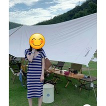여성 니트 체크 원피스