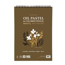 파펠시노 PAPELSINO 오일파스텔 색연필 전용지 전용 종이 브리스톨지 스케치북 A4 Sketchbook