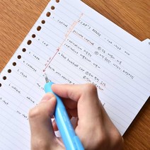 20공 바인더 속지 6공 다이어리 리필지 떡제본 노트