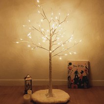 레나에너지 LED 자작나무 무드등 조명, 120cm