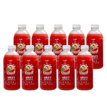 마이요기 생 수박 스무디 주스 즙 땡모반 태국 화채 에이드 음료 수 무설탕 100% 국내산 고창 씨없는 고당도 맛있는 꿀 과채 얼린 냉동 과일 NFC 착즙 쥬스 900ml 10병, 01.수박주스 900ml 10병