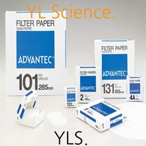 (YLS) Advantec 정성여과지 No.2 (Qualitative Filter Paper) 5um (0.26mm) - Japan, 185mm(100매입)