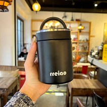 은귀찜 전용 찜통 스텐 보온도시락 직장인 죽국 아침컵 대구경 답답, MT-8949-블랙-280ml, 800마라