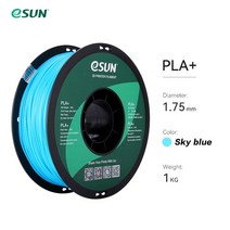 3d 프린터 재료 ESUN-3D 프린터 필라멘트 PLA 플러스 1.75mm +/- 0.03mm 1KG 고 인성 무독성 거품 없음 FD, 16 sky blue