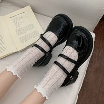 Z3JC 빈티지 블랙 로퍼 jk 메리제인 단화녀
