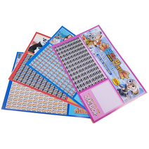 [가족용 추억의 문방구 종이 스크래치 뽑기 세트 A/B] 캠핑 나들이 방학 칭찬스티커 크리스마스 조카 선물, 3. 종이뽑기판단품